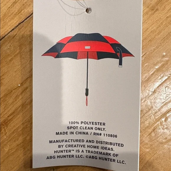 NEW Hunter Navy Blue & Orange Umbrella - Picture 3 of 4